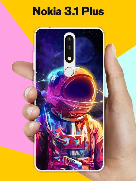 Силиконовый чехол на Nokia 3.1 Plus Астронавт 10 / для Нокиа 3.1 Плюс ...