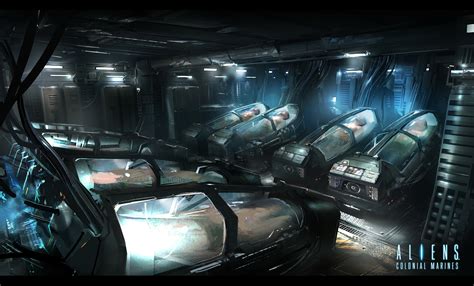 Aliens Colonial Marines Concept Art Alien Vs Predator Galaxy