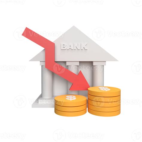 3d Bankrente Neer Concept Teruggegeven Illustratie 9312164 PNG