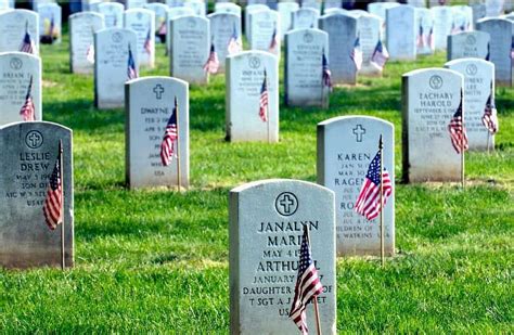 Flag placement at Bushnell National Cemetery, Bushnell National ...