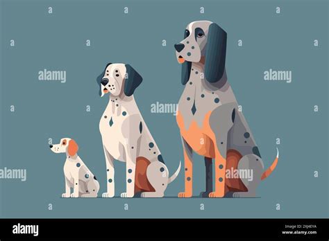 Family Dogs vector illustration Stock Vector Image & Art - Alamy