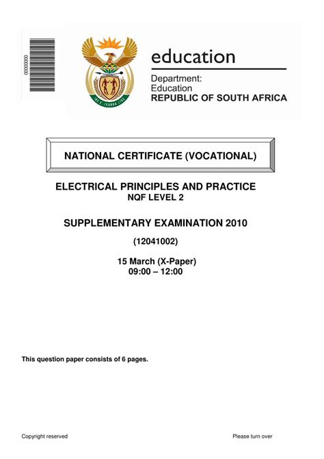 Pdf National Certificate Vocational Zakepresources