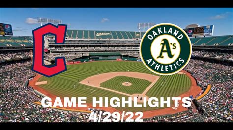 Oakland Athletics Vs Cleveland Guardians Game Highlights 42922 Youtube