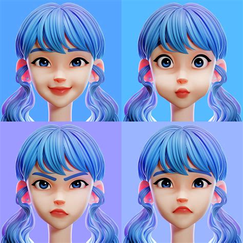 Blue Girl Finished Projects Blender Artists Community