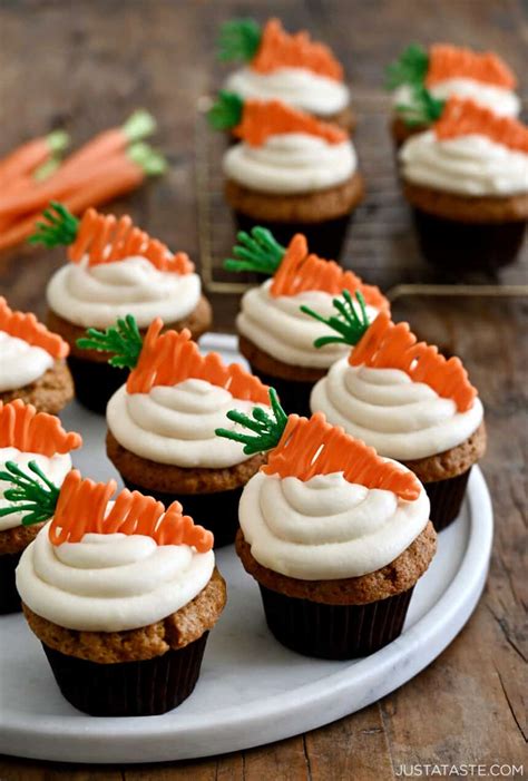 Carrot Cupcakes With Cream Cheese Frosting Just A Taste