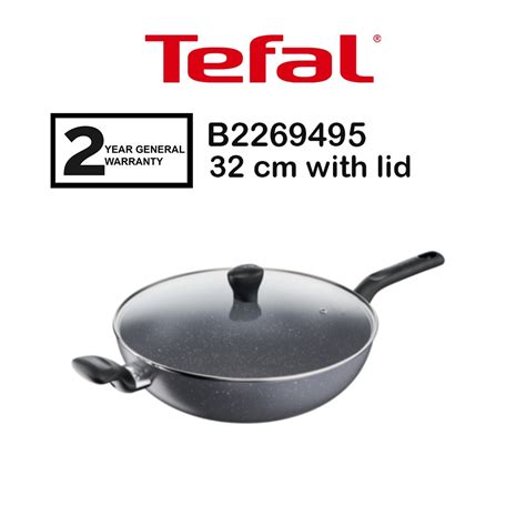 Tefal Natura Deep Frypan 26cm B2266595 Wokpan 32cm With Lid