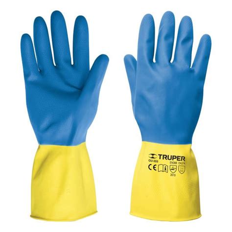 Guantes De Latex Talla M Recubrimiento Neopreno Para Limpieza Truper