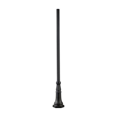 Shop Z Lite Black 96 In Post Light Pole At