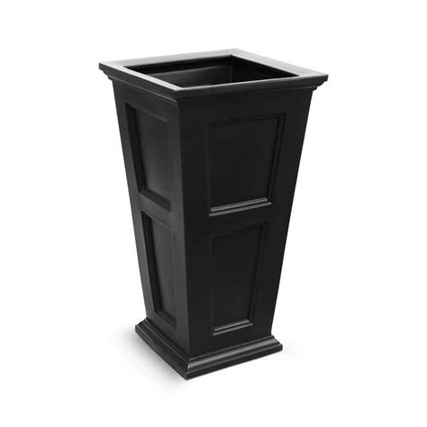 Mayne Fairfield In Tall Black Polyethylene Planter B The