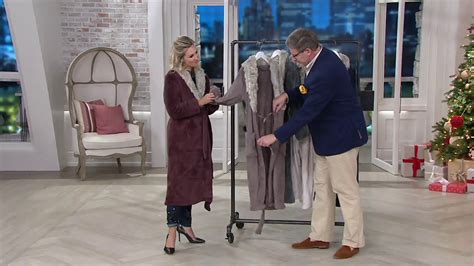 Primalush Full Length Robe With Faux Fur Collar By Berkshire On Qvc