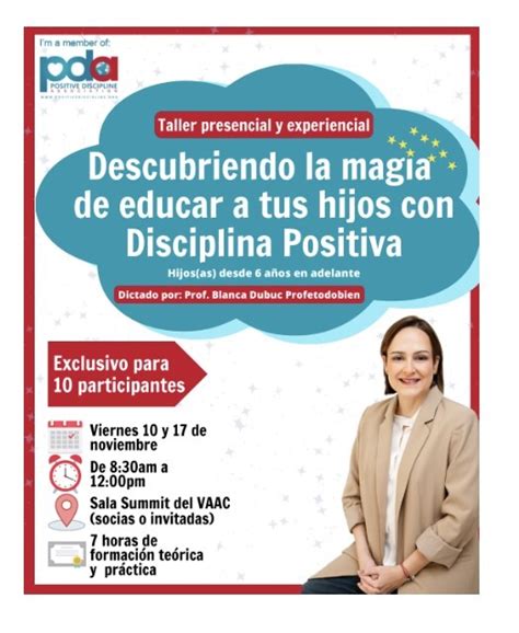 Proximamente Nuevas Fechas Taller Presencial C Mo Educar A Tus Hijos