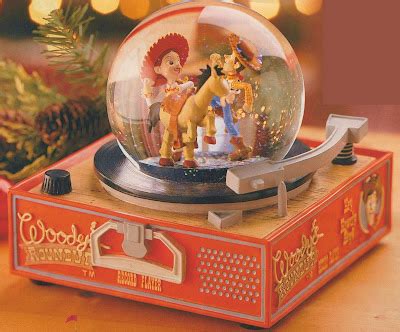 Disney Snowglobes Collectors Guide Woody S Roundup Record Player Snowglobe