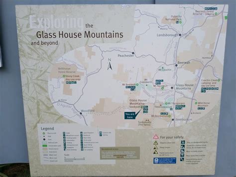 Glass House Mountains Lookout - BBQs, Picnic Tables, Address, Sunset, QLD