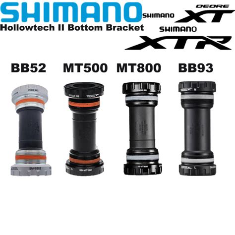 Shimano Deore BB52 MT500 MT510 XT MT800 MT801 XTR SM BB93 Hollowtech II