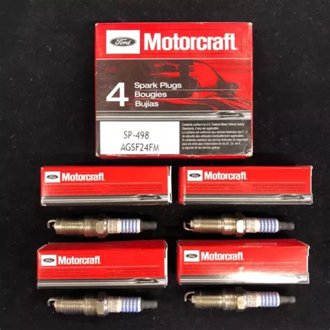 Set Of New Oem Ford Motorcraft Platinum Spark Plug Sp Agsf Fm