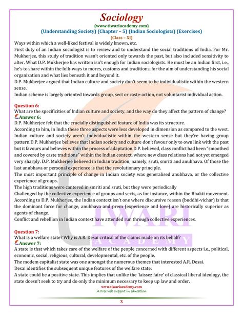 Ncert Solutions For Class Sociology Chapter Indian Sociologists