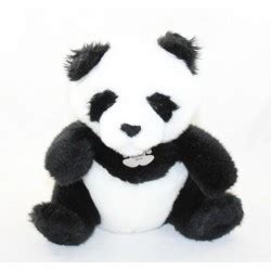 Peluche Panda HISTOIRE D OURS Les Authentiques Noir Blanc HO2212 20