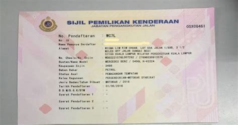 Nombor Geran Kereta Di Mana Kenali Nombor Identiti Kenderaan Anda