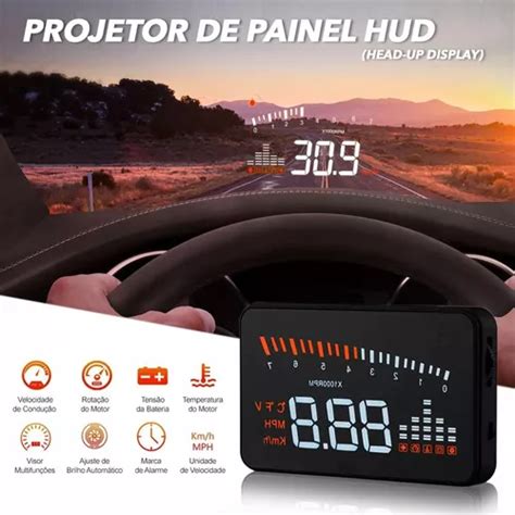 Velocimetro Digital Head Up Display Universal Para Carro Obd