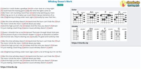 Chord Whiskey Doesn T Work Tab Song Lyric Sheet Guitar Ukulele