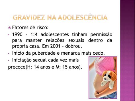 PPT GRAVIDEZ NA ADOLESCÊNCIA PowerPoint Presentation free download