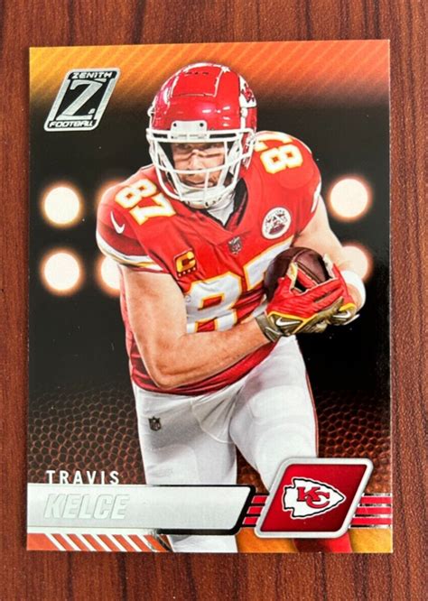 Zenith Travis Kelce Football Card Kc Chiefs Ebay