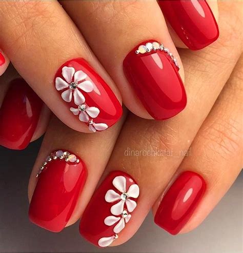 30 Super Cute Red Acrylic Nail Designs To Inspire You Red Acrylic