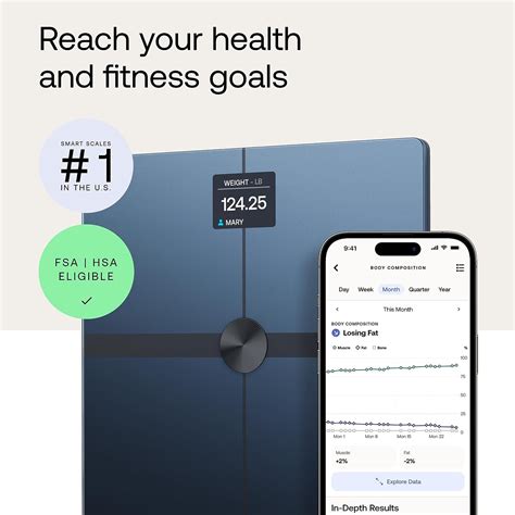 Withings Body Smart Wifi Connected Scale With Advanced Body Composition Weight Body Fat