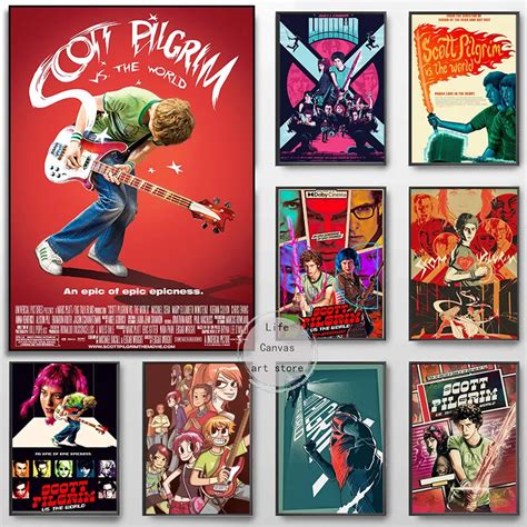 P Ster De Pel Cula Vintage De Scott Pilgrim Vs The World Arte De