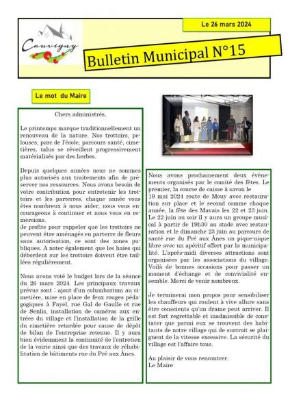 Bulletins Municipaux Cauvigny Site Officiel De La Commune