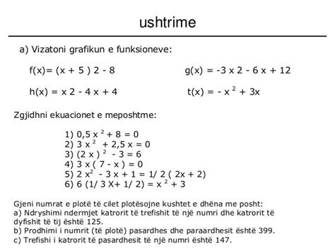 Funksionet Kuadratik Eksponencial Dhe Logaritmik Pdf