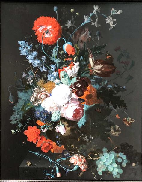 Jan Van Huysum Still Life Of Flowers And Fruit C 1715 Flickr