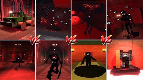 ROBLOX Door Seek Chase VS 12 Different Fanmade Seek Chases Doors