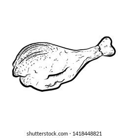 2,094 Chicken Drumstick Drawing Stock Vectors, Images & Vector Art | Shutterstock