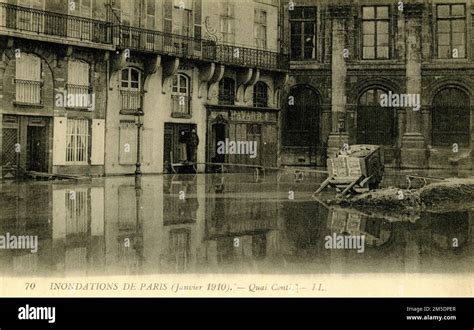 Flood In Paris 1910 Inondations De Paris En Janvier 1910 Crue De La