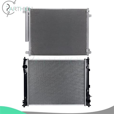 For 2016 2019 Honda Civic Car Radiator A C Condenser Cooling Kit For