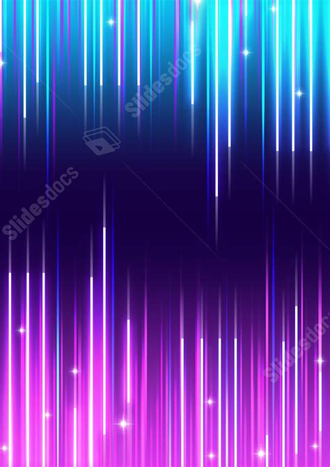 Line Of Glowing Neon Blue Purple Rays Page Border Background Word