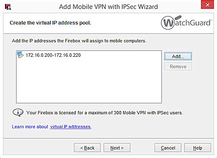 Configure The Firebox For Mobile Vpn With Ipsec