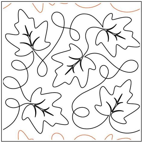 Inventory Reduction Maureens Maple Leaves Paper Longarm Quilting