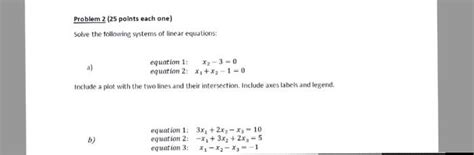 Solved Problem 2 25 Points Each One Solve The Following