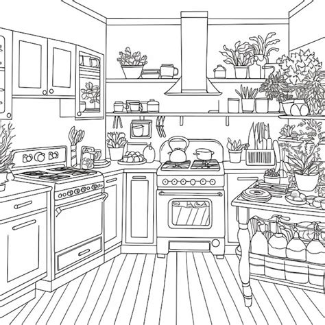 Images De Dessin Interieur Cuisine Téléchargement Gratuit Sur Freepik