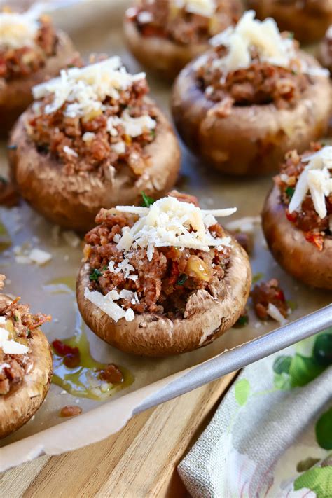 Vegan Stuffed Mushrooms That Even Meat Eaters Will Love Slice Of Jess