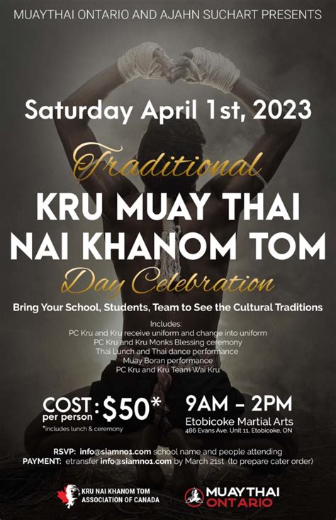 Kru Muay Thai Nai Khanom Tom Day Celebration Muaythai Ontario