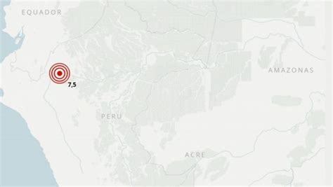 Terremoto de magnitude 7 5 atinge a Amazônia Peruana