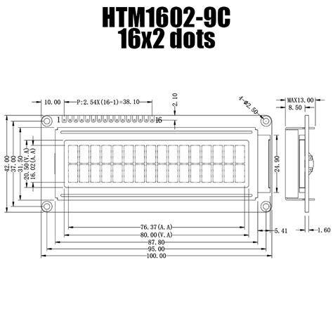 Character Lcd Modules Stn 2x16 Yellowgreen Display With Yellowgreen