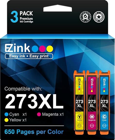 E Z Ink TM Lot de 3 cartouches d encre reconditionnées de remplacement