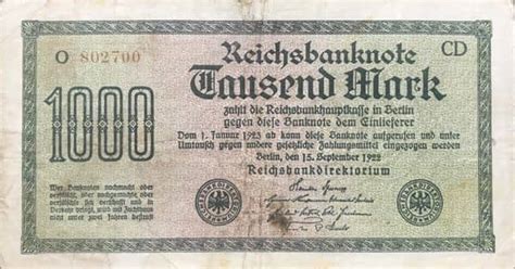 Billete Mark Reichsbanknote Alemania Imperio Foronum