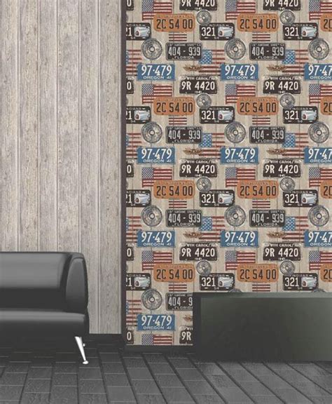 Dutch Wallcoverings Vliesbehang Hout Beige Bol