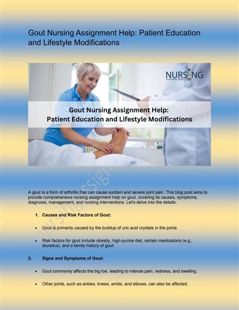 Nursing Considerations For Managing Gout Ask The Nurse Expert