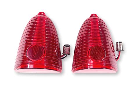 1955 Chevy Red Led Taillight Lenses Ctl5510led